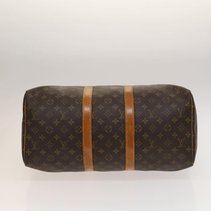 Louis Vuitton Keepall 45, Brown, Canvas, travel