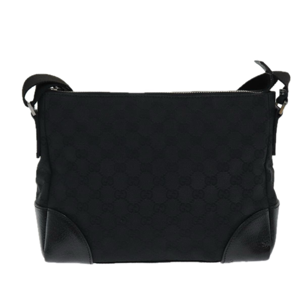 Gucci GG canvas, Black, Canvas, shoulder