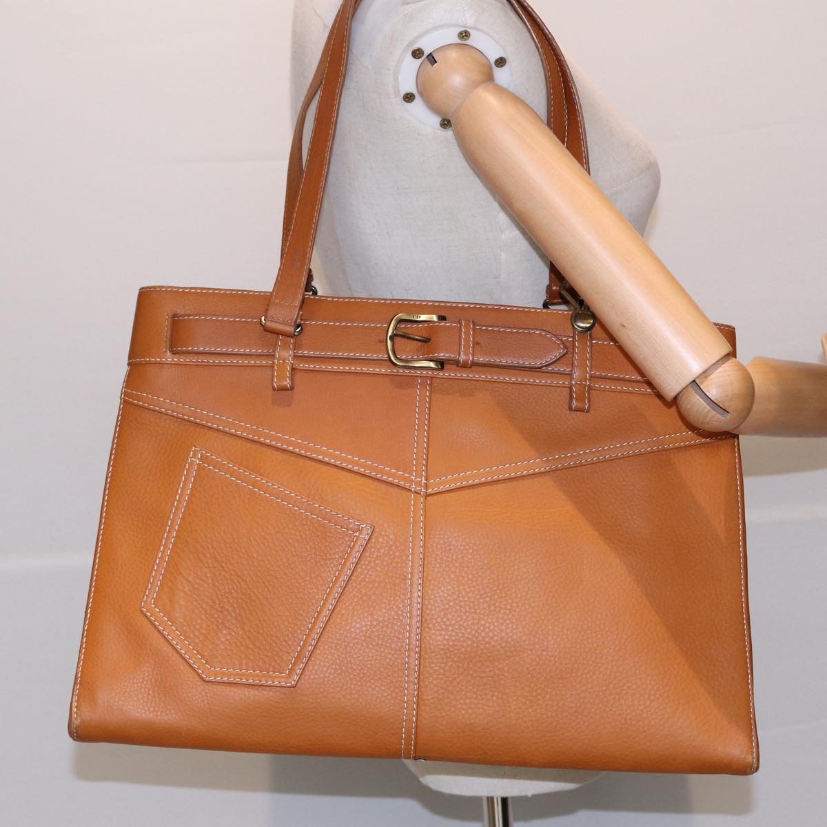 Dior Jeanne, Brown, Leather, tote