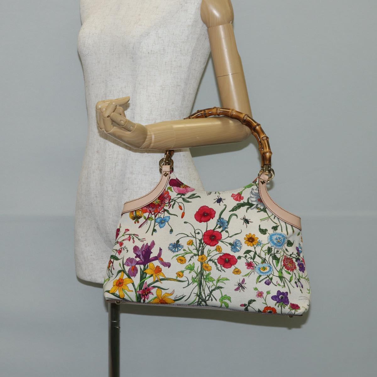 Gucci Bamboo, Multicolour, Canvas, shoulder