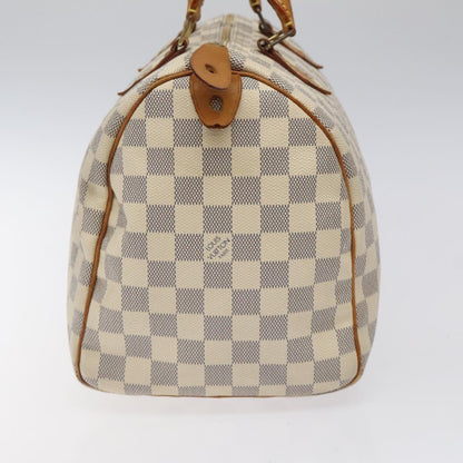 Louis Vuitton Speedy 30, White, Canvas, handbag