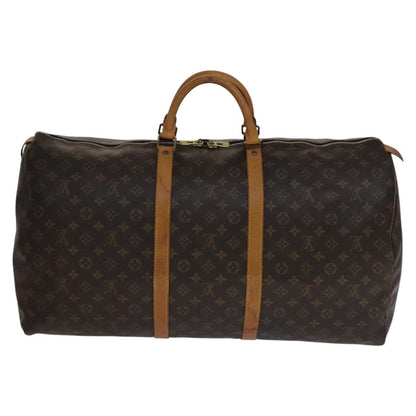 Louis Vuitton Keepall 60, Brown, Canvas, travel