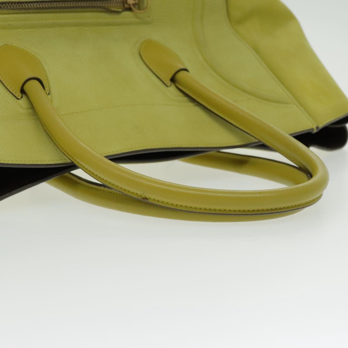 Céline Luggage, Green, Leather, handbag