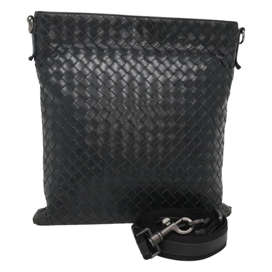 Bottega Veneta Intrecciato, Black, Leather, shoulder