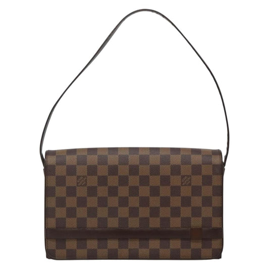 Louis Vuitton Tribeca, Brown, Canvas, shoulder