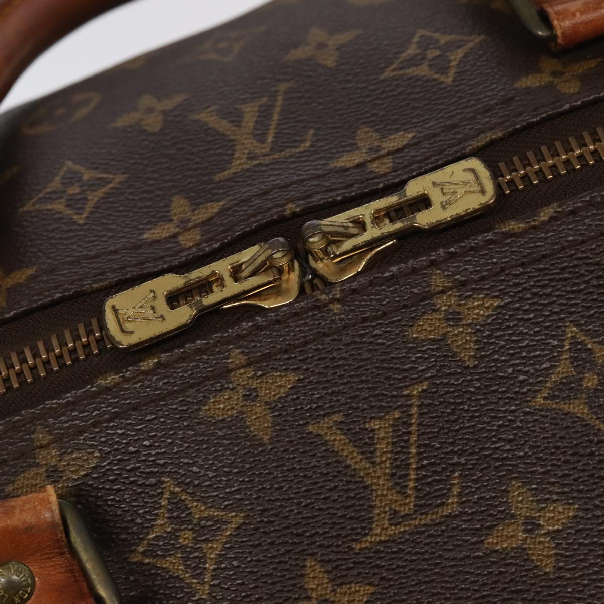 Louis Vuitton Keepall 60, Brown, Canvas, travel