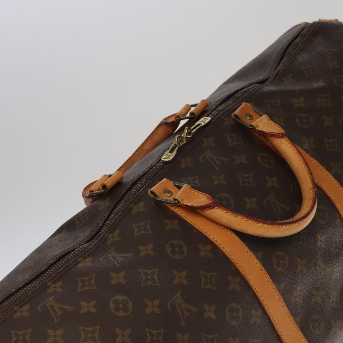 Louis Vuitton Keepall Bandoulière 60, Brown, Canvas, travel