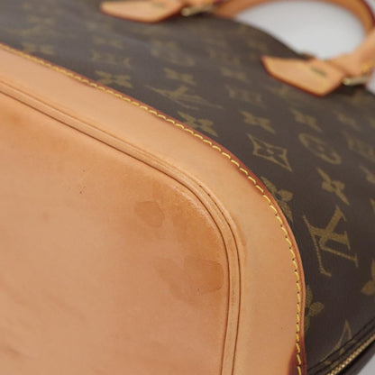 Louis Vuitton Alma, Brown, Canvas, handbag