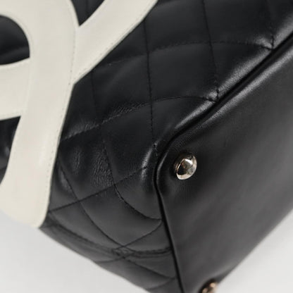 Chanel Cambon, Black, Leather, tote