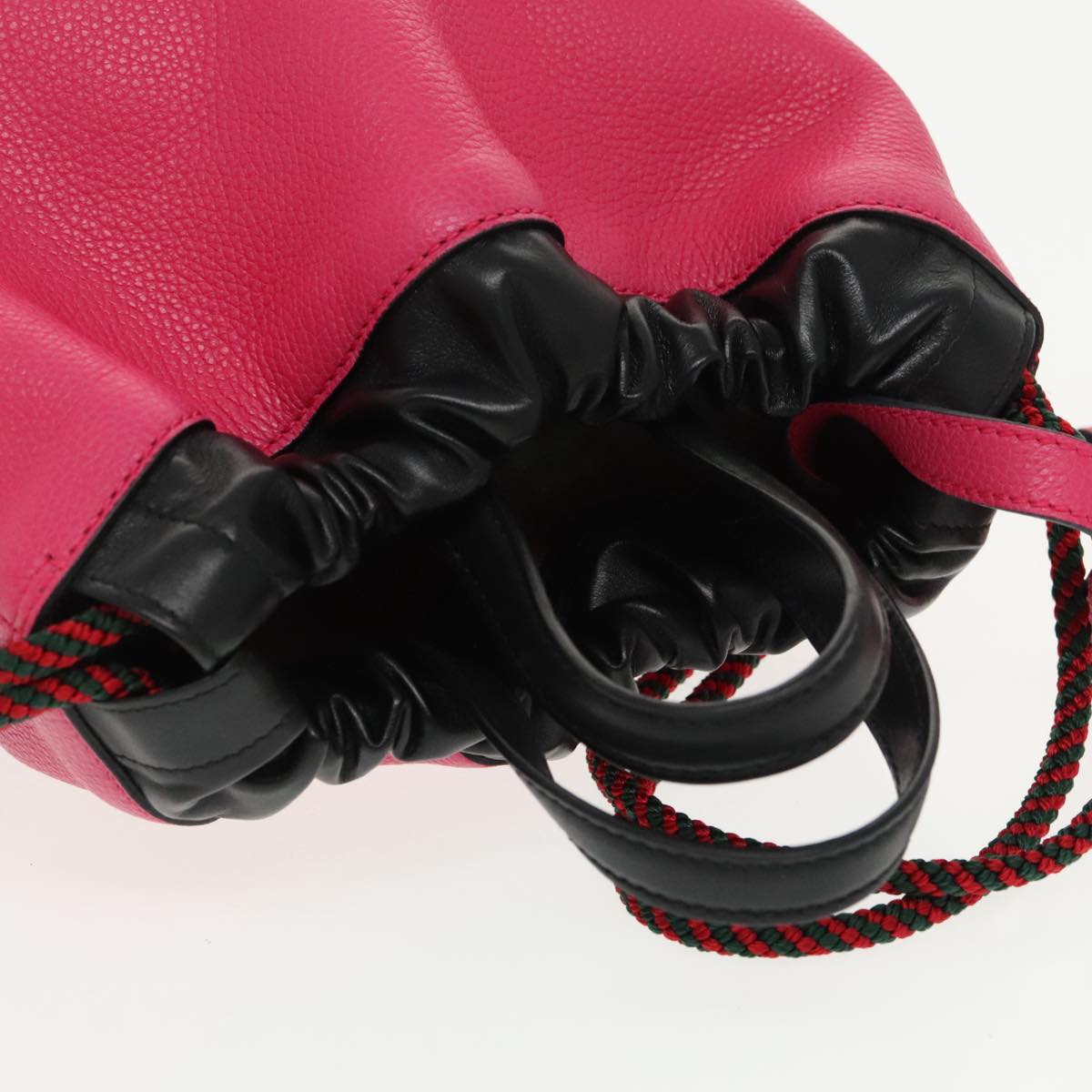 Gucci Drawstring, Pink, Leather, backpack
