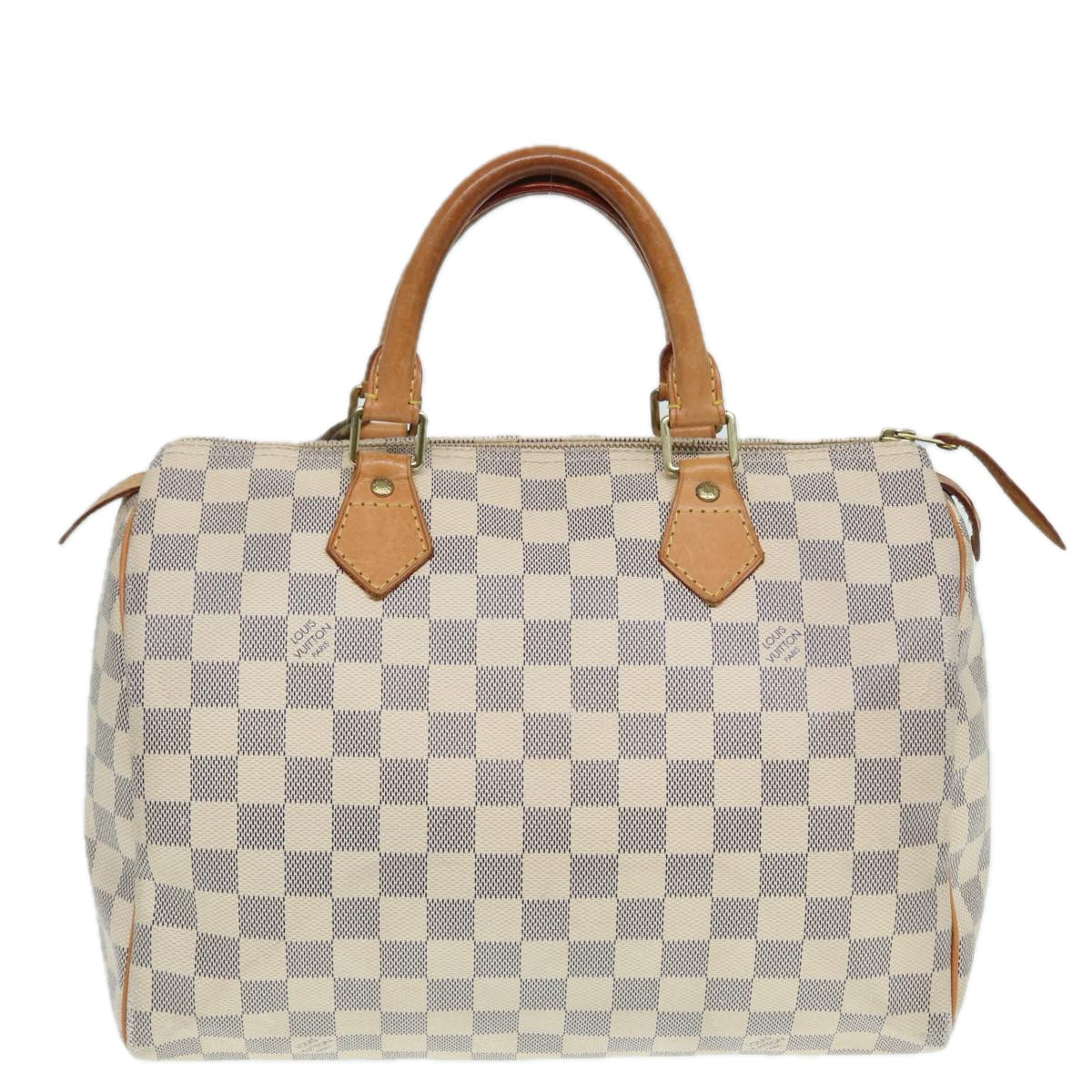 Louis Vuitton Speedy 30, White, Canvas, handbag