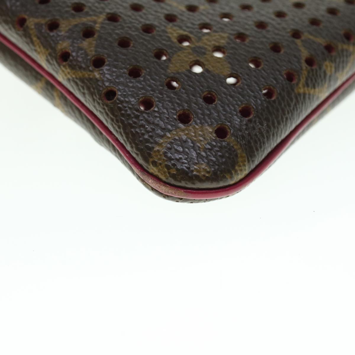 Louis Vuitton Pochette Plat, Brown, Canvas, clutch