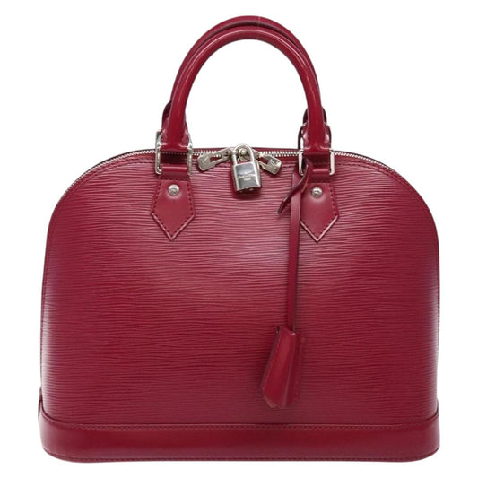 Louis Vuitton Alma, Pink, Leather, handbag