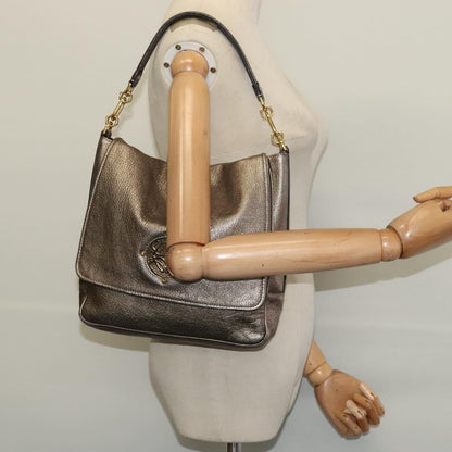Loewe Anagram Leather, Gold, Leather, Tote Bag