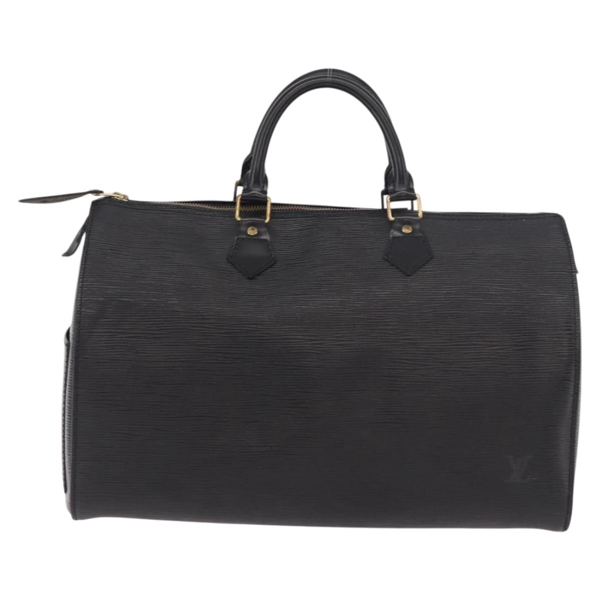 Louis Vuitton Speedy Epi Leather, Black, Leather, Handbag