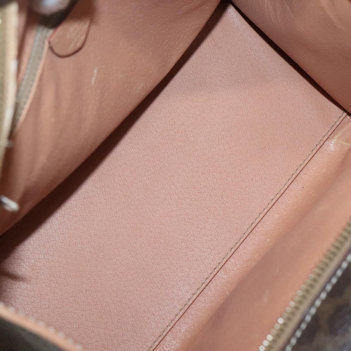 Celine Macadam Shoulder Bag Canvas, BROWN, CANVAS, Shoulder bag