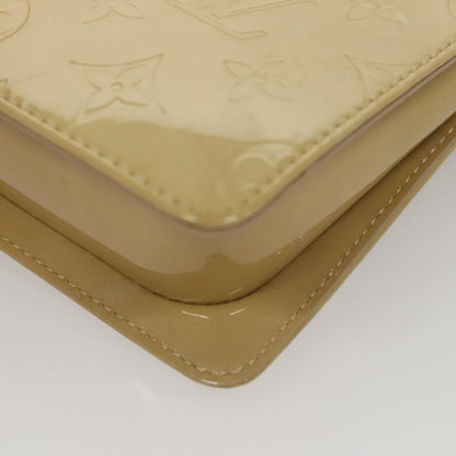 Louis Vuitton Mott Monogram Vernis, Beige, Patent Leather, Clutch