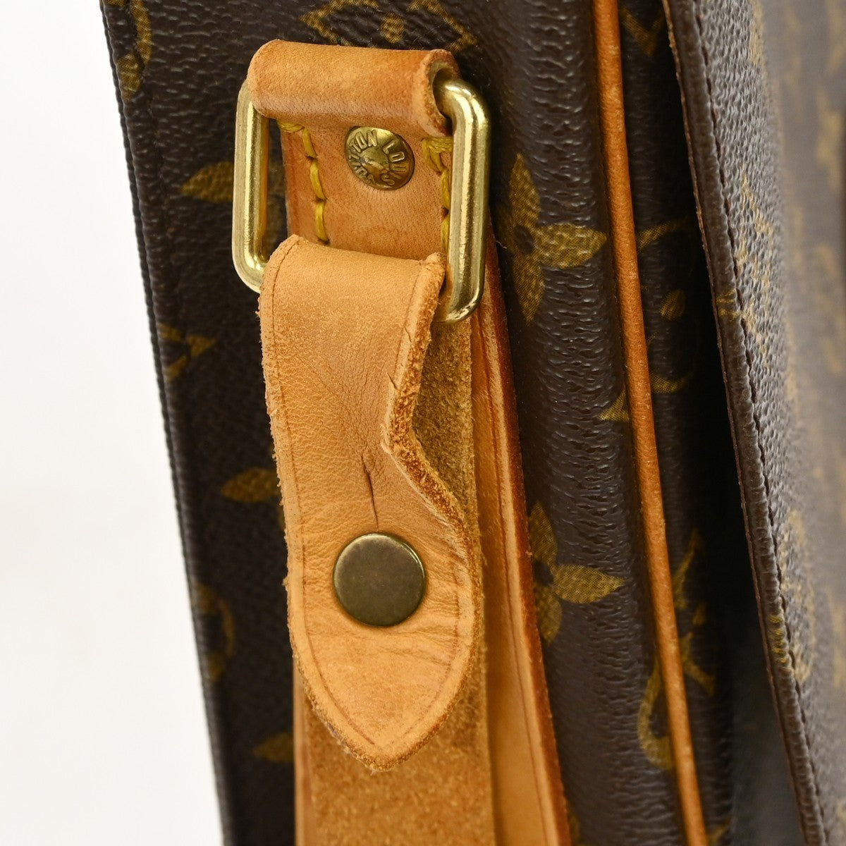 Louis Vuitton Cartouchiere Monogram, Brown, Canvas, Shoulder Bag