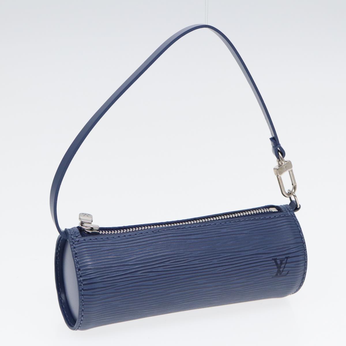 Louis Vuitton Papillon 30, Blue, Leather, handbag