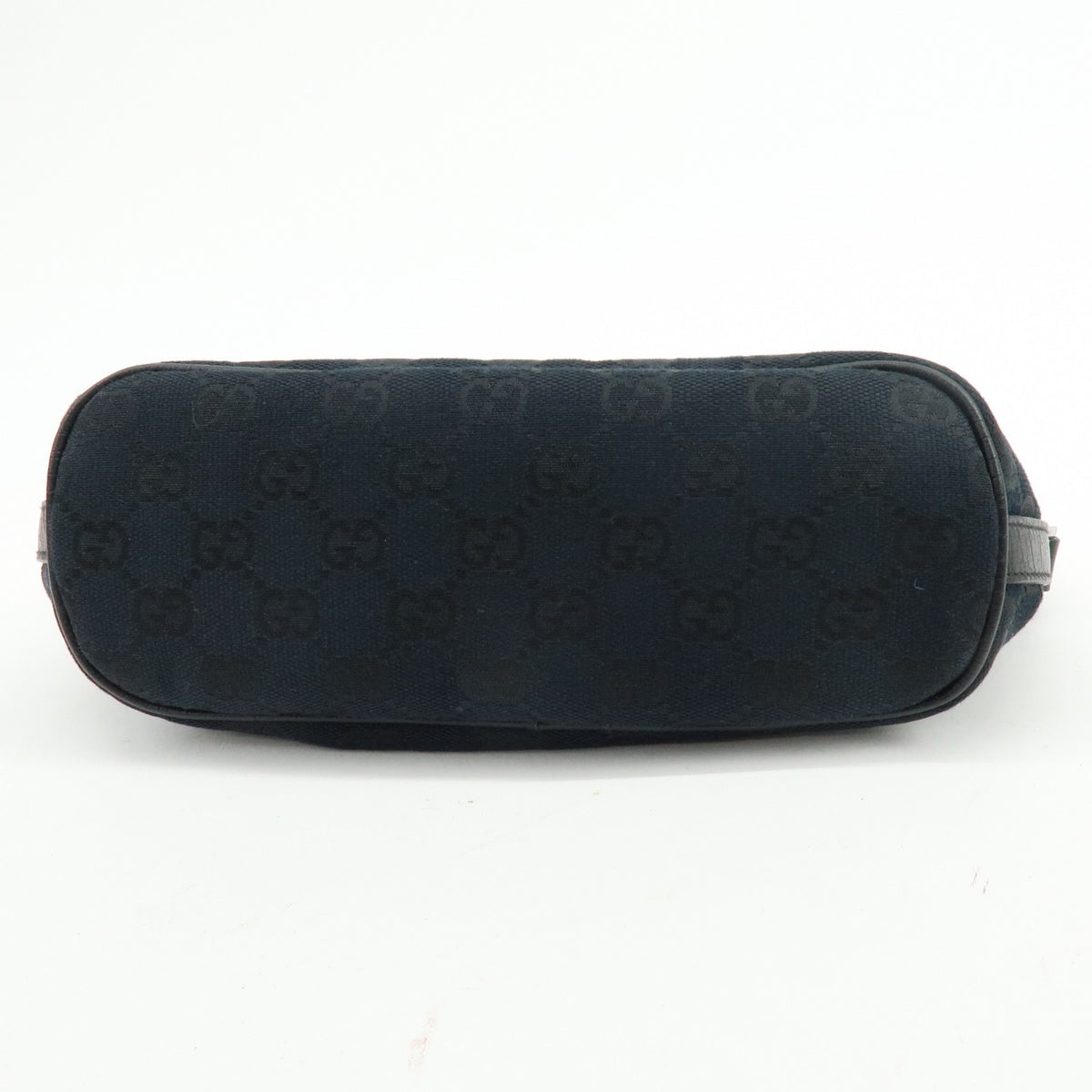 Gucci Boat Pochette GG Denim, Black, Canvas, Clutch