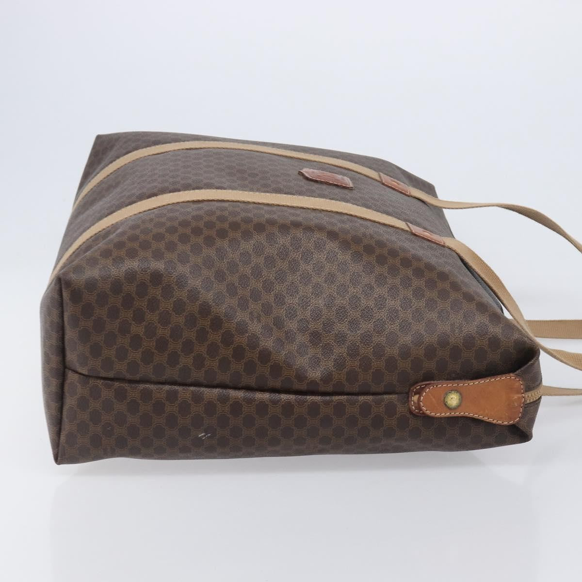 Celine Macadam Canvas and Leather, Brown, Canvas, Tote Bag
