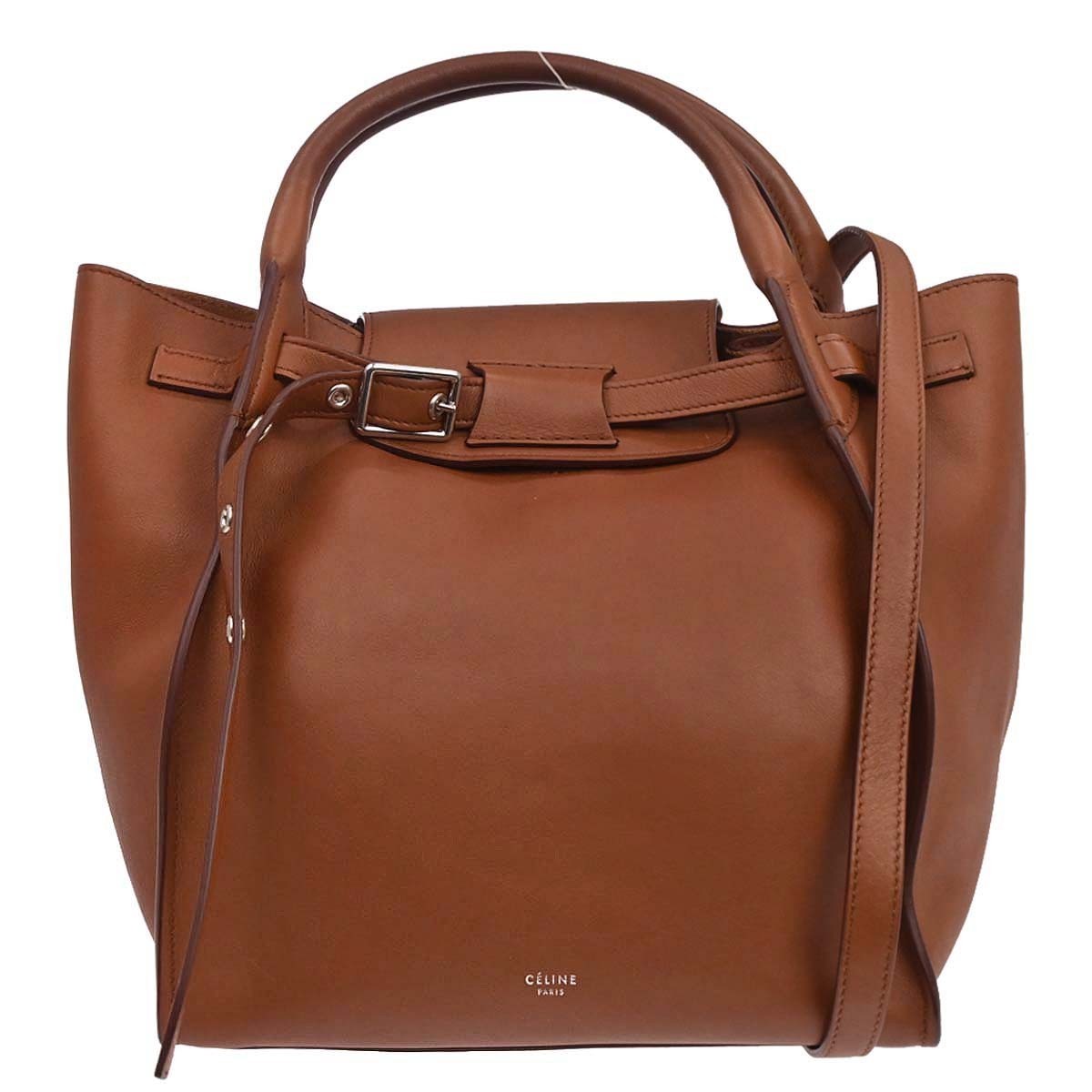 Celine Big Smooth Leather, Brown, Leather, Handbag