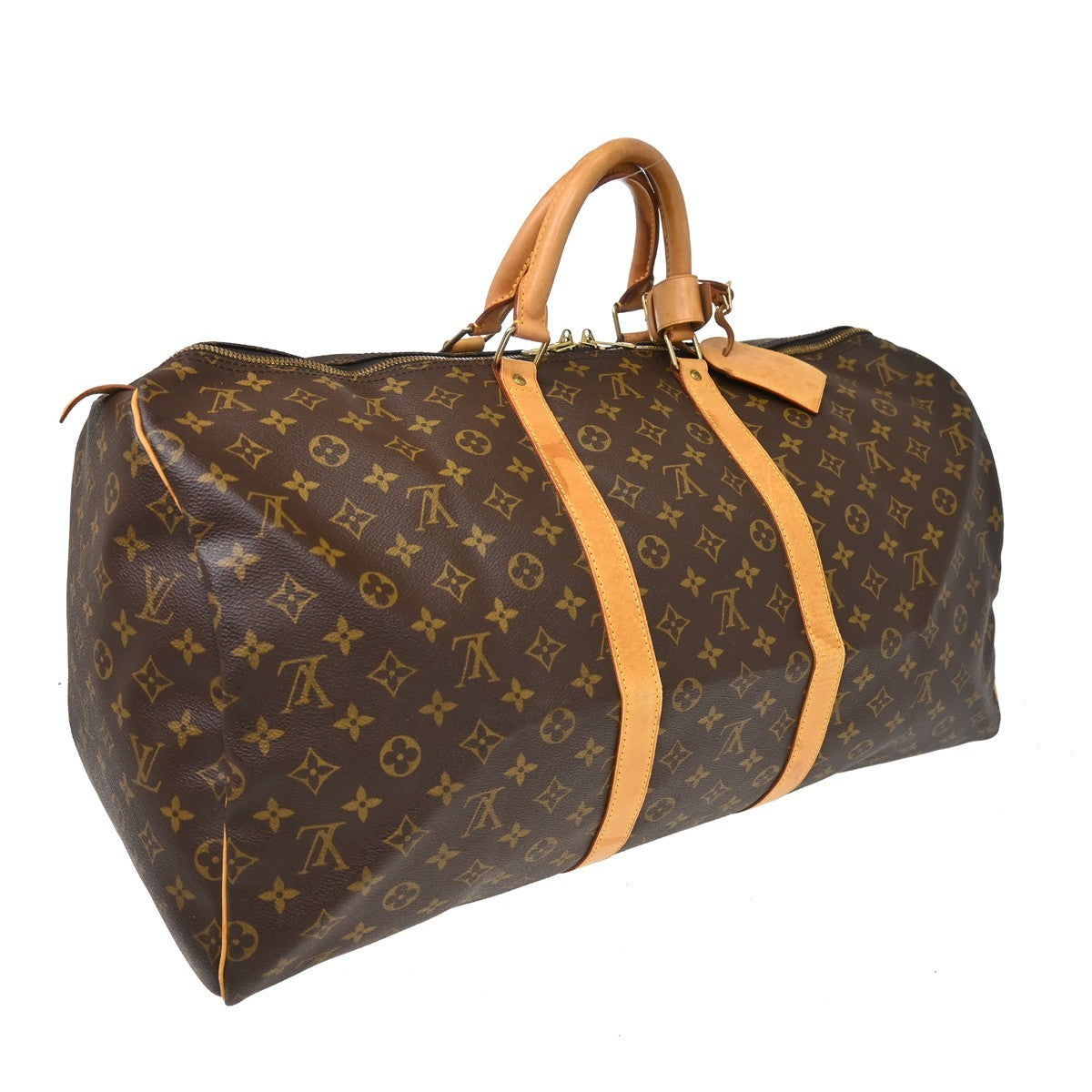 Louis Vuitton Keepall Monogram Canvas, Brown, Canvas, Travel Bag