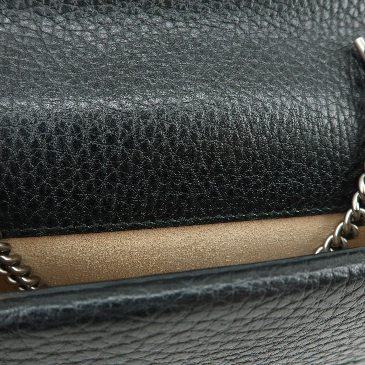 Gucci Dionysus Leather, Black, Leather, Handbag