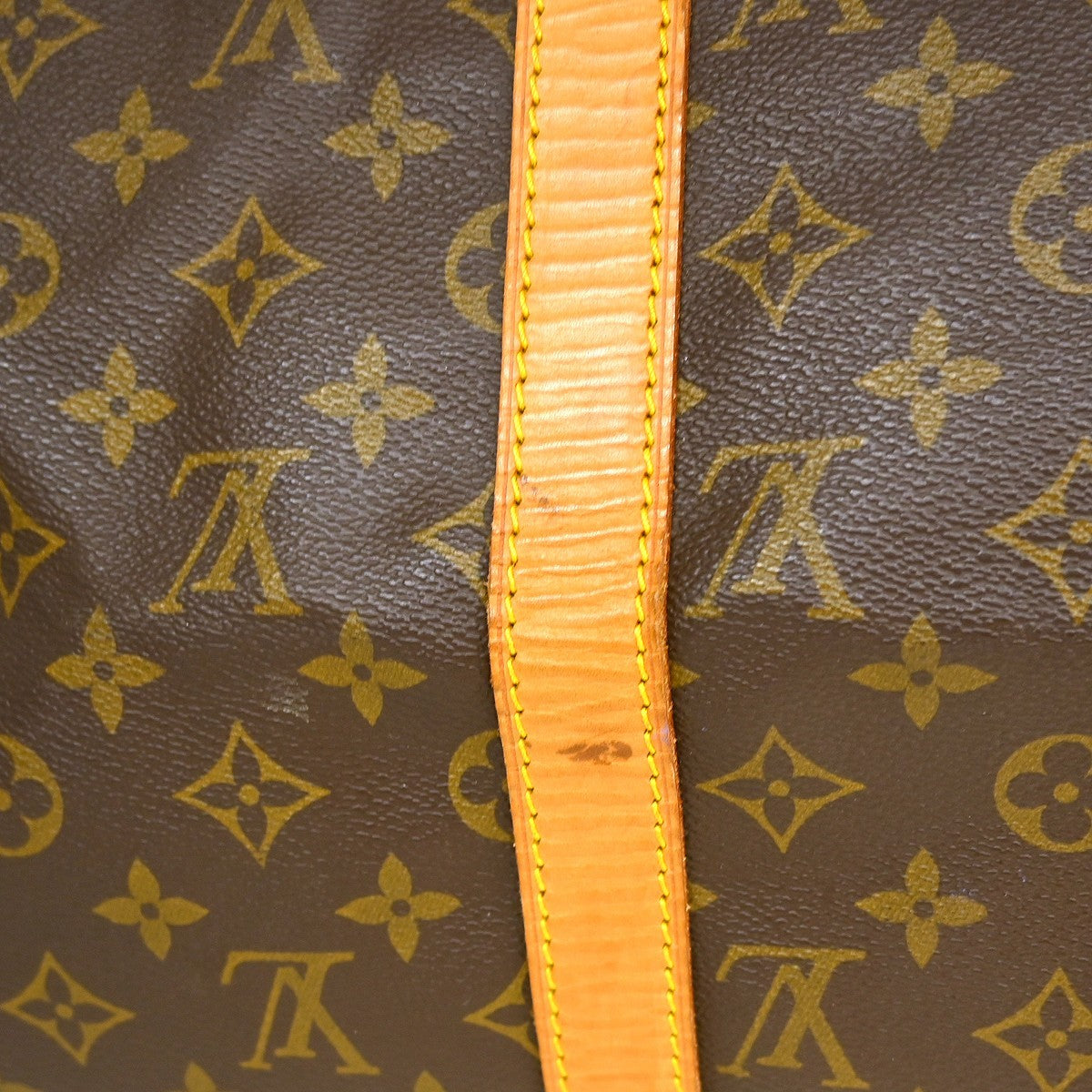 Louis Vuitton Keepall Bandoulière Monogram, Brown, Canvas, Travel Bag