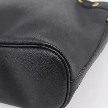 Christian Dior Vintage Honeycomb Canvas, Black, Canvas, Shoulder Bag
