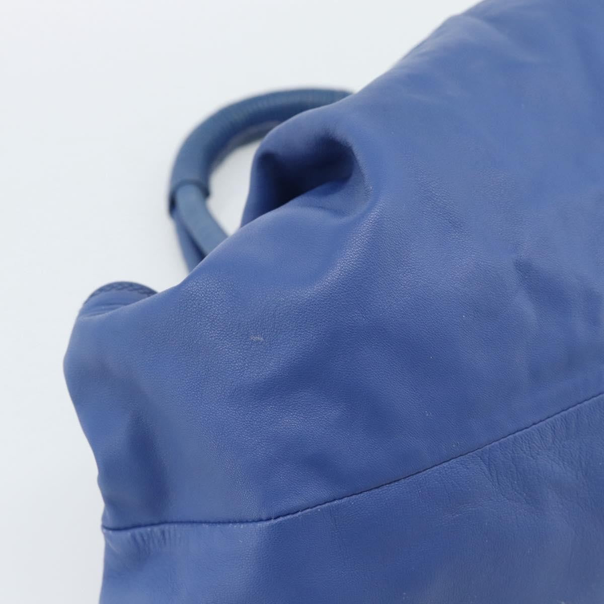 Loewe Anagram Logo Nappa Aire Hand Leather, Blue, Leather, Handbag
