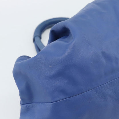 Loewe Anagram Logo Nappa Aire Hand Leather, Blue, Leather, Handbag