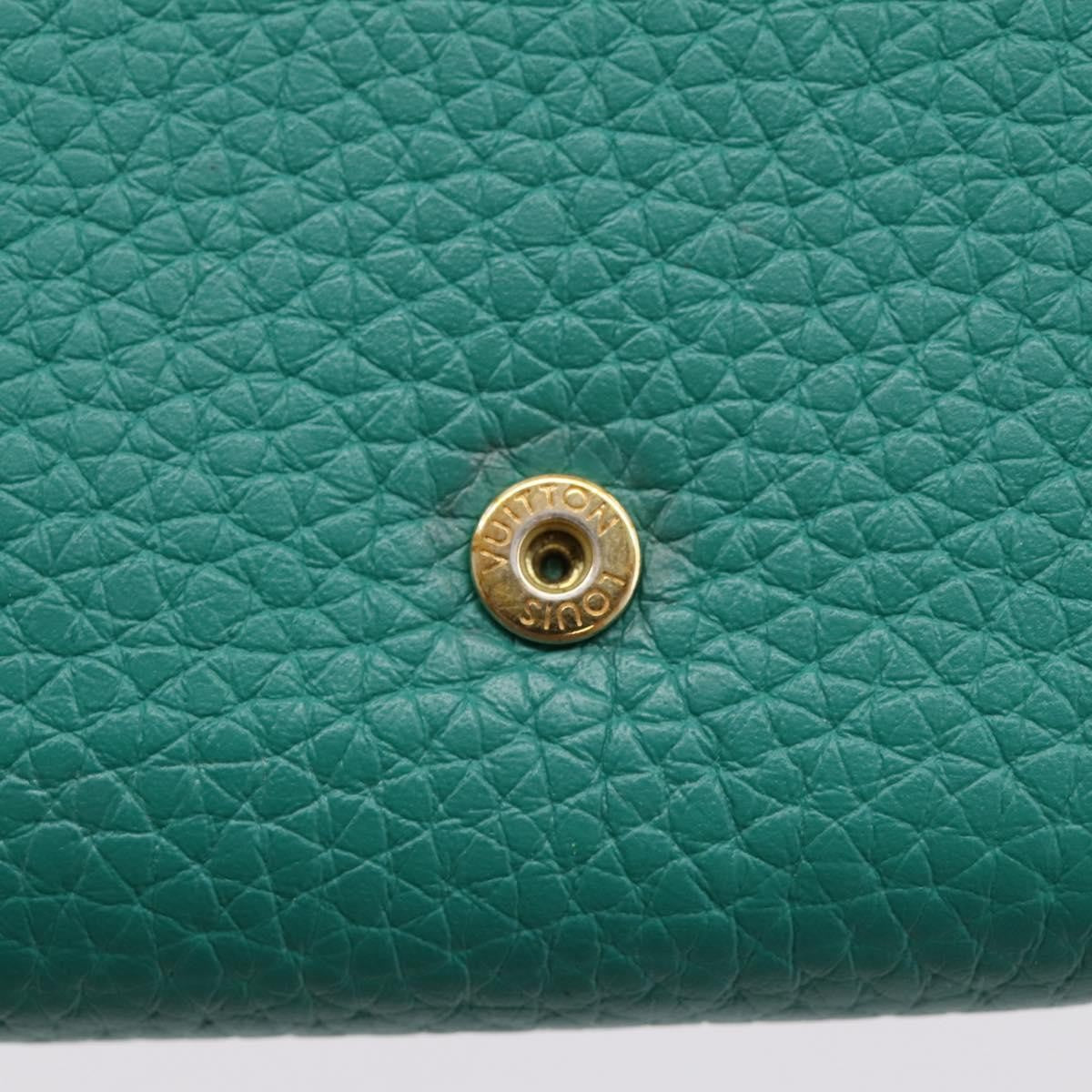 Louis Vuitton Capucines Leather, Green, Leather, Wallet