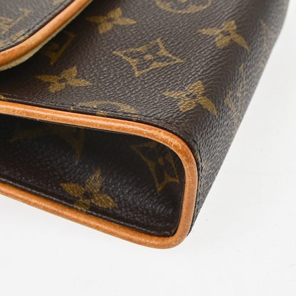 Louis Vuitton Florentine Pochette Monogram Canvas, Brown, Canvas, Clutch