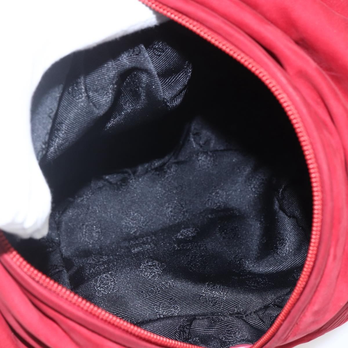 Loewe Anagram Leather, Red, Suede, Shoulder Bag