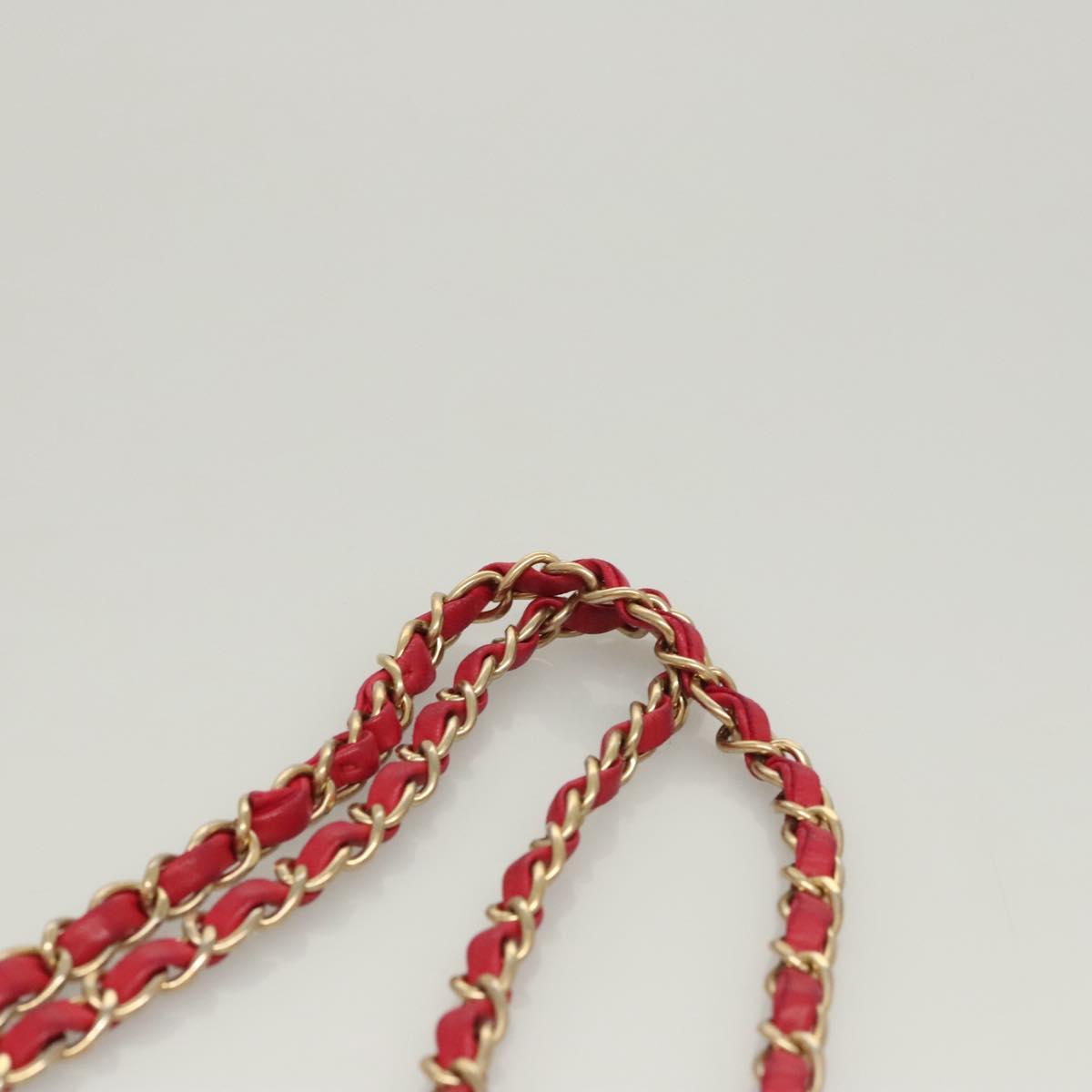 Chanel Chain Flap Shoulder Bag Suede, PINK, SUEDE, Shoulder bag