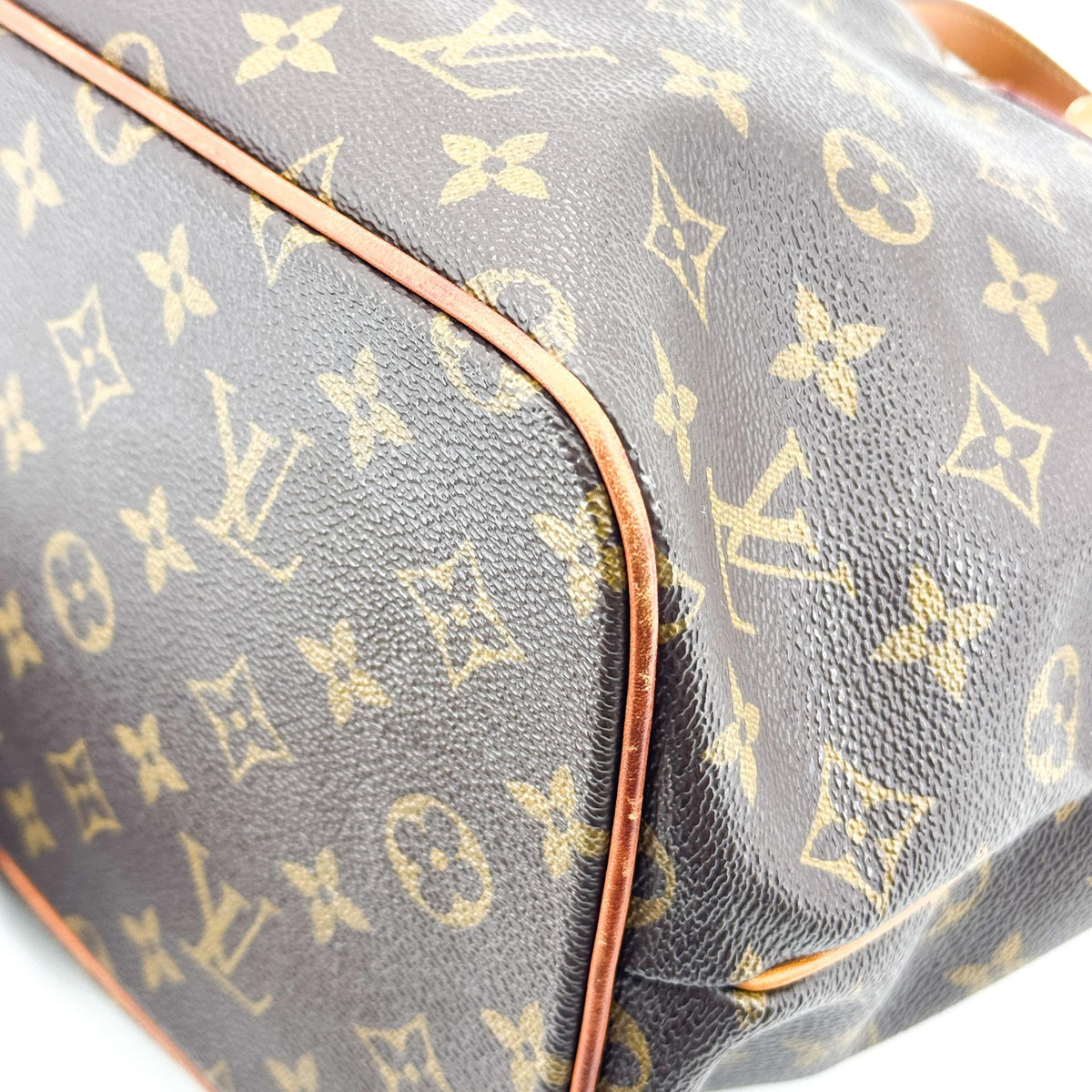 Louis Vuitton Palermo Monogram Canvas, Brown, Canvas, Handbag