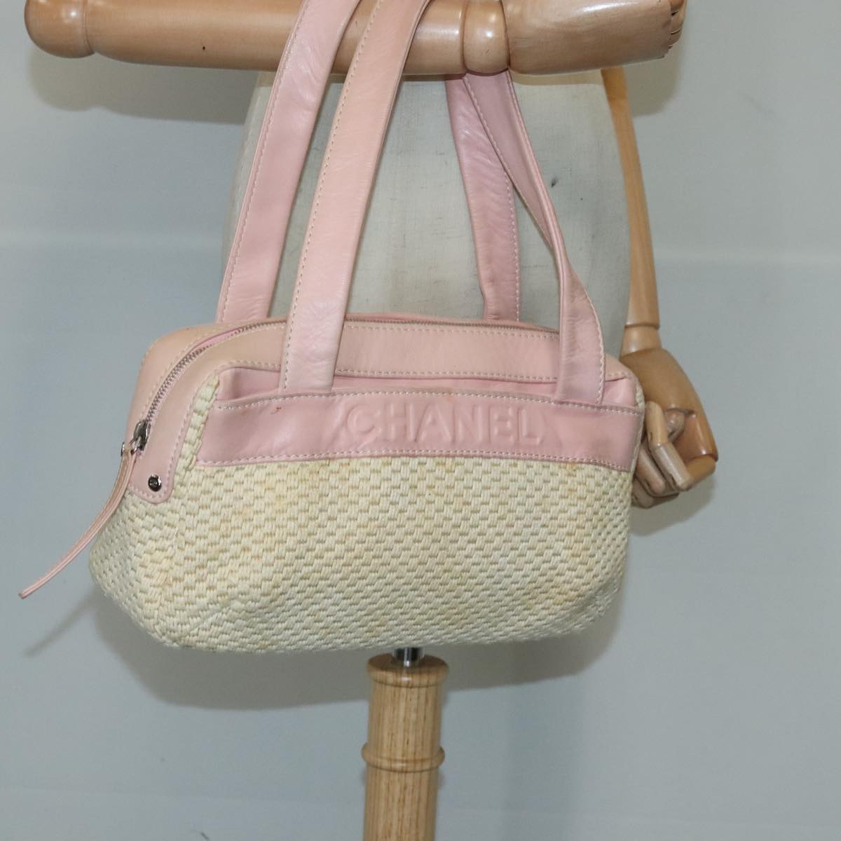 Chanel, Pink, Canvas, handbag