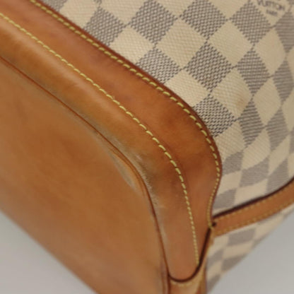 Louis Vuitton Noé, White, Canvas, shoulder