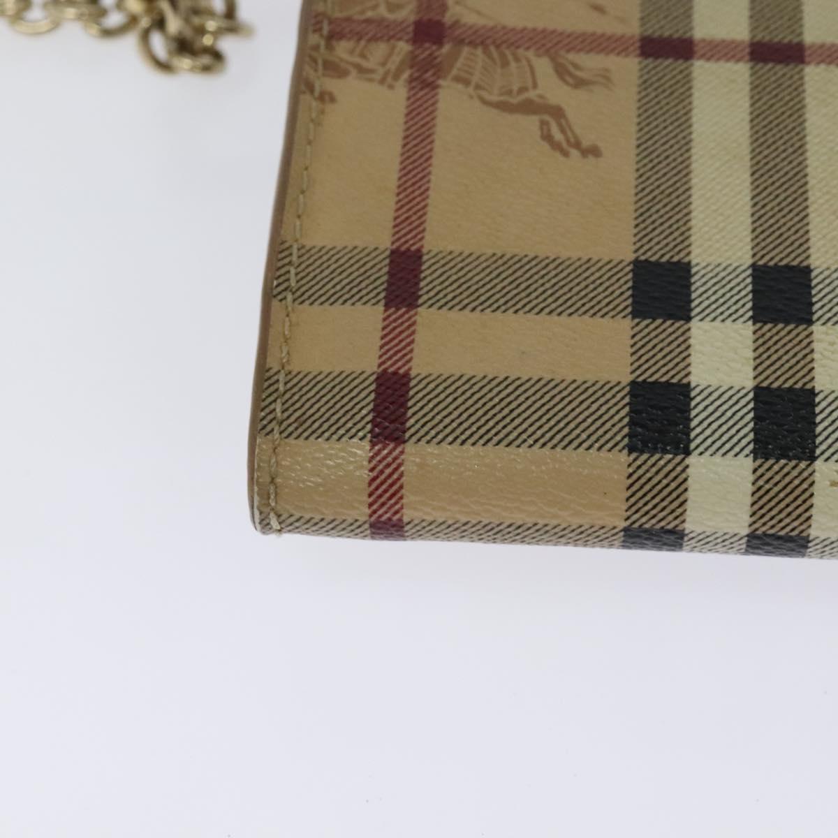 Burberry Haymarket, Beige, Canvas, wallet