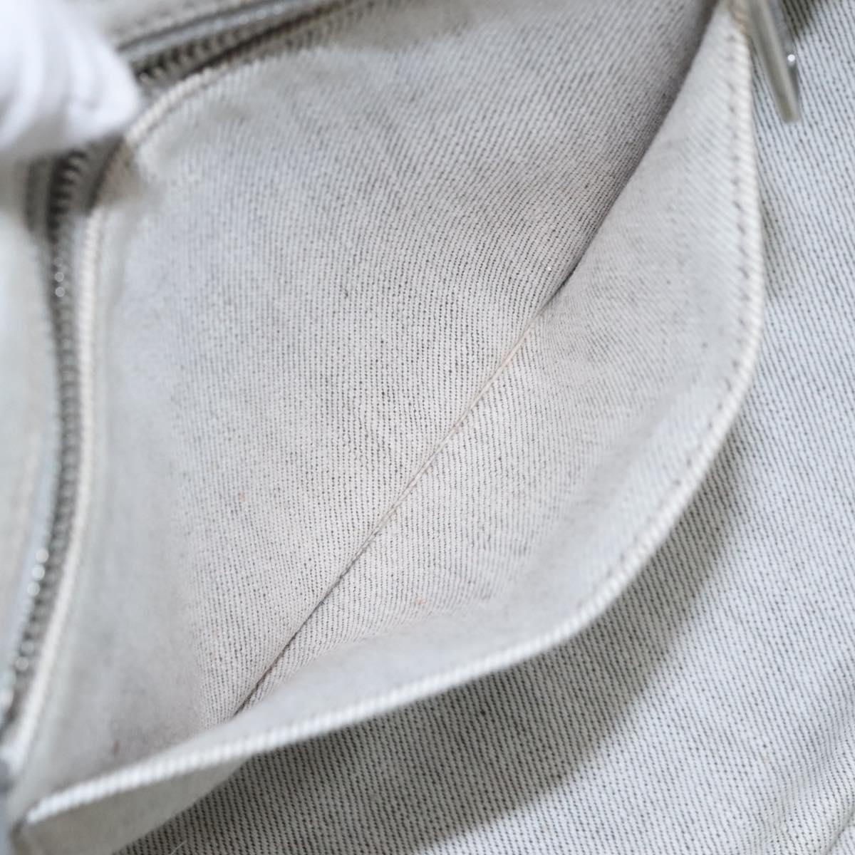 Prada Canapa, Grey, Denim - Jeans, handbag