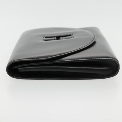 Hermès H, Black, Leather, clutch