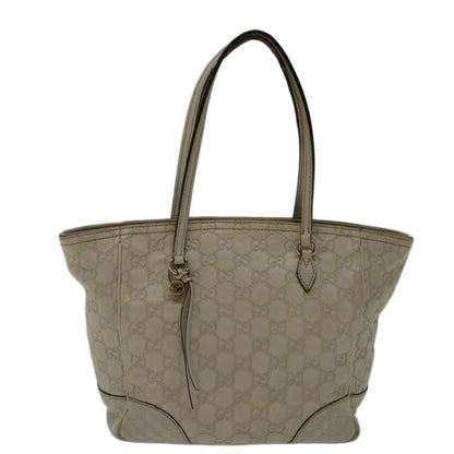Gucci Bree Tote Guccissima Leather, GRAY, CANVAS, Tote bag