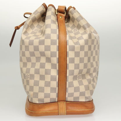 Louis Vuitton Noé, White, Canvas, shoulder