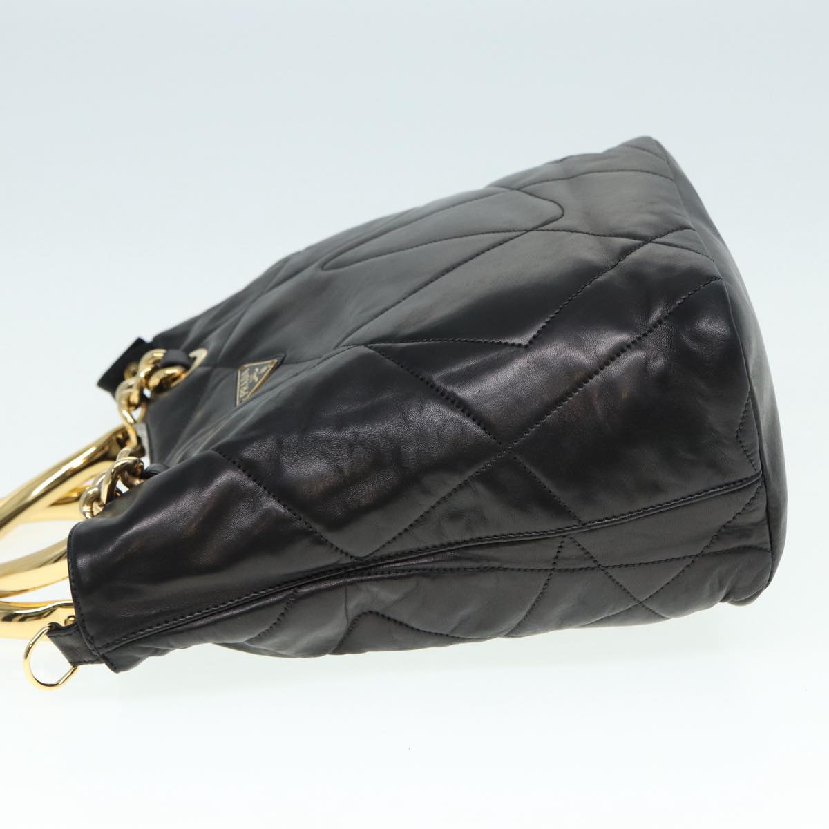 Prada, Black, Leather, handbag