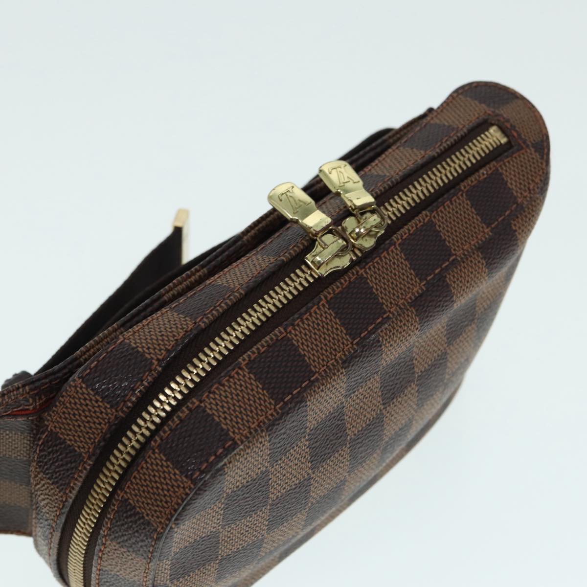 Louis Vuitton Geronimos, Brown, Canvas, clutch