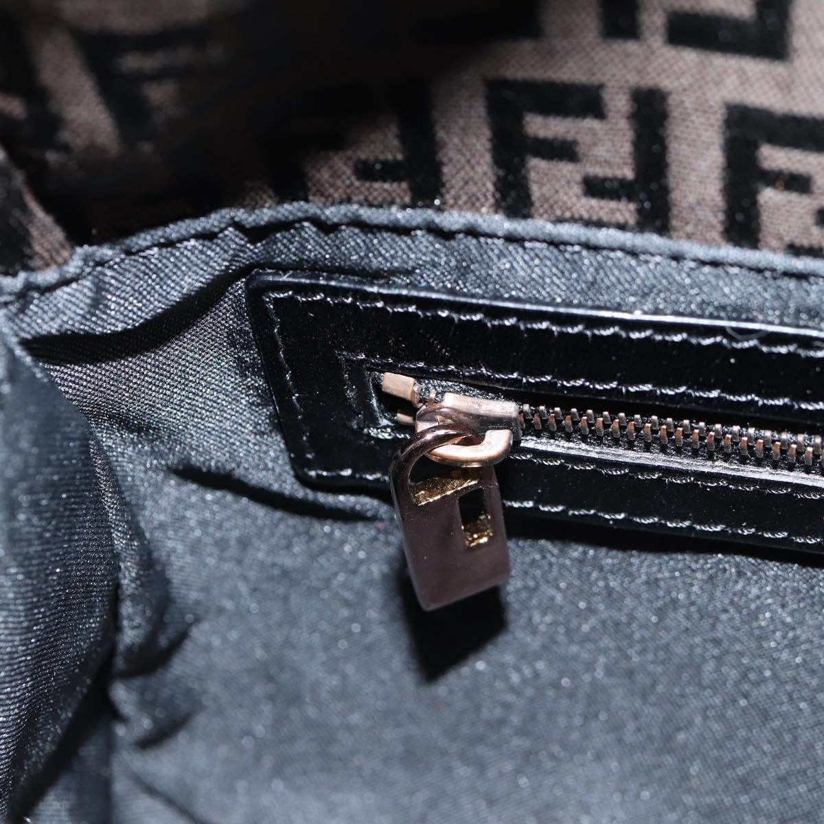 Fendi Baguette, Brown, Canvas, shoulder