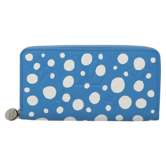 Louis Vuitton Portefeuille zippy, Blue, Leather, wallet