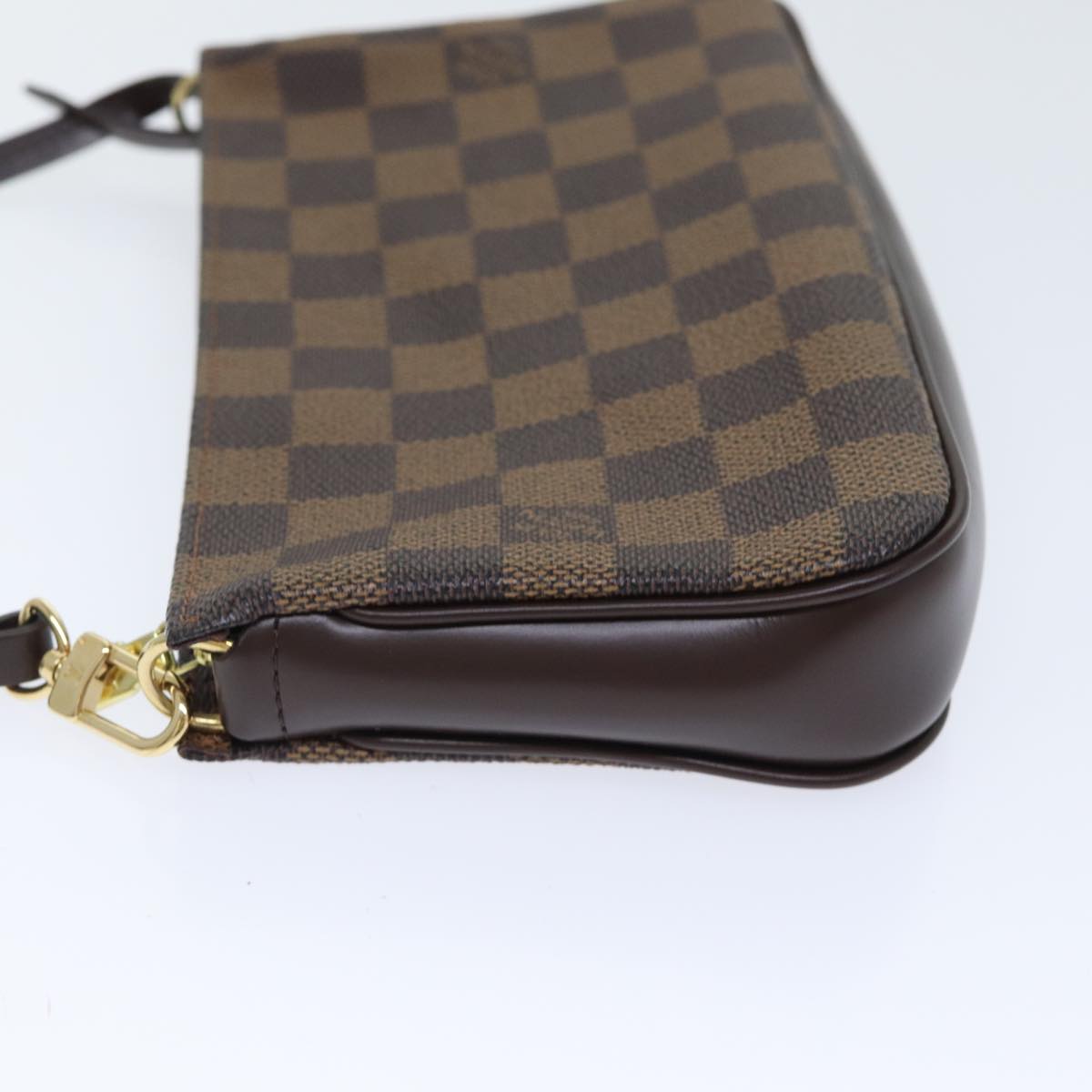 Louis Vuitton Pochette Accessoire, Brown, Canvas, clutch