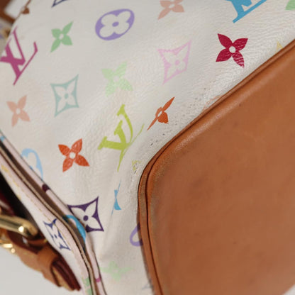 Louis Vuitton Petit Noé, White, Canvas, shoulder